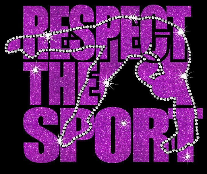 Respect the Sport Girl Vinyl and Rhinestone Transfer